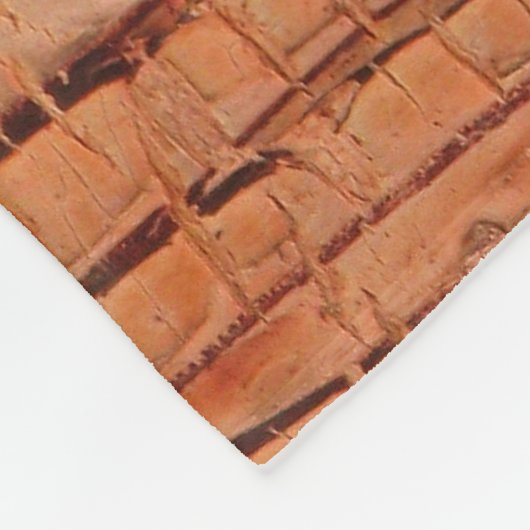 Natur-tropisches Baum-Barke Wickery Foto Fleecedecke (Ecke)