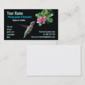 Natur-u. Tier-Fotograf-Visitenkarte Visitenkarte (Vorne/Hinten)