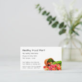 Natur- und Bio Lebensmittelmarkt Visitenkarte (Stehend Vorderseite)