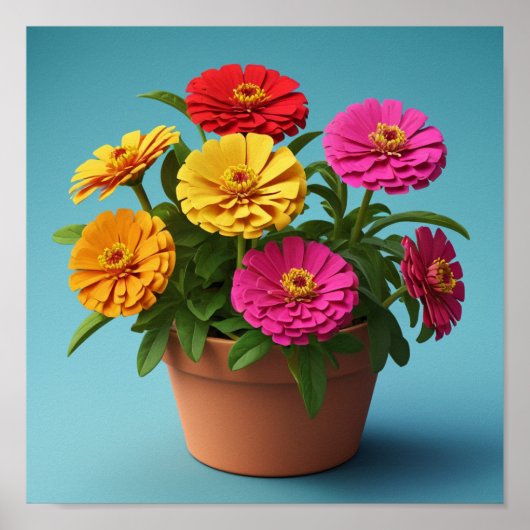 Natur und Blumenwall Kunst, Seren Botanischer Schr Poster (Vorne)