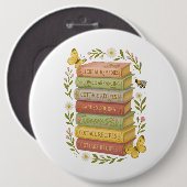 Natur und Botanischer Stapel buchen Button (Vorne & Hinten)
