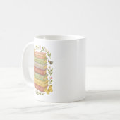 Natur und Botanischer Stapel buchen Kaffeetasse (Vorderseite Links)
