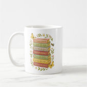 Natur und Botanischer Stapel buchen Kaffeetasse (Links)