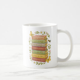 Natur und Botanischer Stapel buchen Kaffeetasse