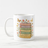 Natur und Botanischer Stapel buchen Kaffeetasse (Links)