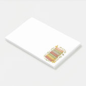 Natur und Botanischer Stapel buchen Post-it Klebezettel (angewinkelt)