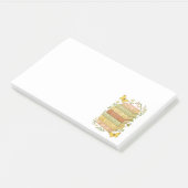 Natur und Botanischer Stapel buchen Post-it Klebezettel (angewinkelt)