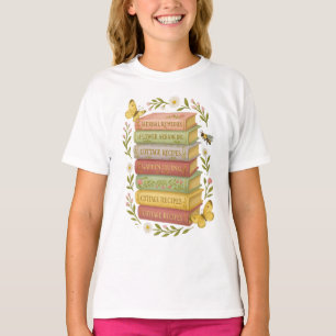 Natur und Botanischer Stapel buchen T-Shirt