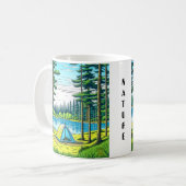 Natur und Camping Kunst Kaffeetasse (Vorderseite Links)