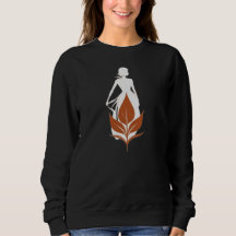 Natur und Frau Silhouette Elegante feminine Kunst
