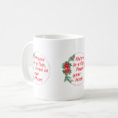 Natur- und Friedensurlaub Kaffeetasse (Vorderseite Links)