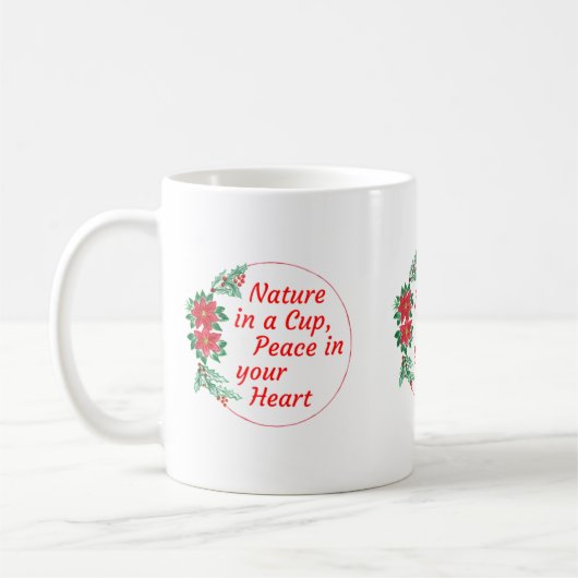 Natur- und Friedensurlaub Kaffeetasse (Links)