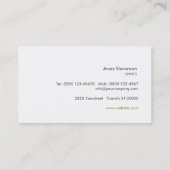 Natur- und Gartenzentrum des Evergreen Wreath Visitenkarte (Rückseite)