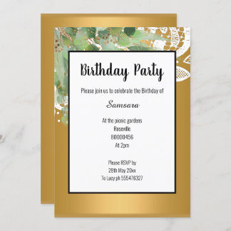 NATUR- UND LACE-JEDEN ANLASS EINLADUNG