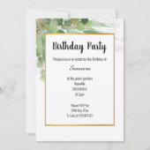 NATUR- UND LACE-SAGE GOLD JEDEN ANLASS INVITATION EINLADUNG (Vorderseite)