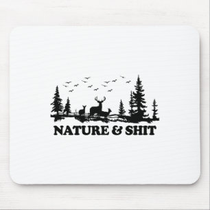 Natur und lustige Ferienhütten am See beim Wandern Mousepad