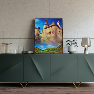 Natur- und Schlossmalplakat Poster