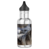 Natur- und Wolfdesign Edelstahlflasche (Links)