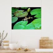 Natur unter Lilien Poster (Küche)