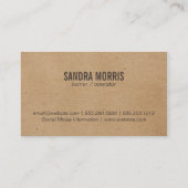 Natur Visitenkarte (Rückseite)