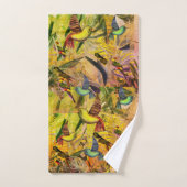 Natur-Vogelwelt-Szene Badhandtuch Set (Handtuch)