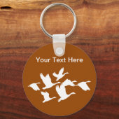 Natur von Vögeln im Flug Schlüsselanhänger (Vorderseite)