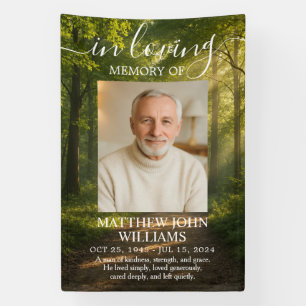 Natur Wald Outdoor Mann Foto Trauer Gedenken  Banner