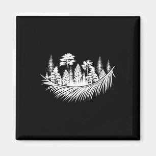 Natur Wald Pflanzen Bäume Camping Wandern Berg Magnet