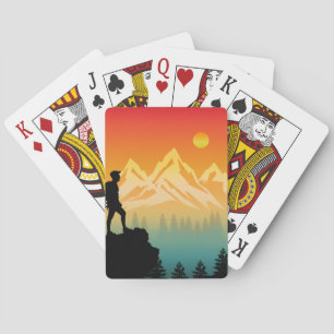 Natur Wandern Bergwald Landschaft Spielkarten