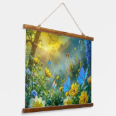 Natur Wandteppich Mit Holzrahmen (Gewinkelt)