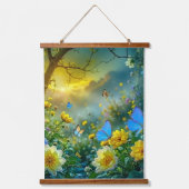 Natur Wandteppich Mit Holzrahmen (Vorderseite)