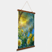 Natur Wandteppich Mit Holzrahmen (Gewinkelt)