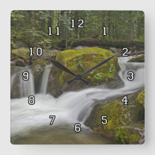 Natur-Wanduhr Quadratische Wanduhr