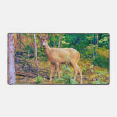 Natur Wasserfarbe Schönes Hirsch Schreibtischunterlage (Vorderseite)