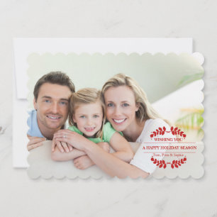 Natur Weihnachts-Feiertags-Postkarte Feiertagskarte