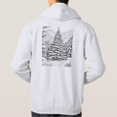 Natur-Weihnachtsbaumwälder, Hoodie (Rückseite)