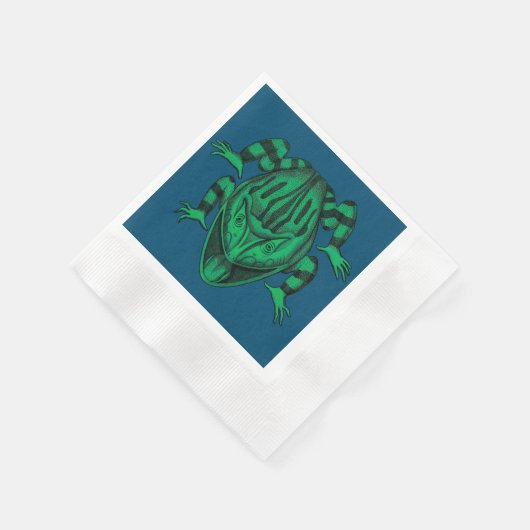 Natur-Wilde Reptilien Die Toad Serviette (Ecke)