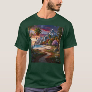 Natur Wildnis Landschaft Ozean Strand T-Shirt