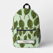 Natur Zeichnend Individuelle Name Bedruckter Rucksack (Vorderseite)