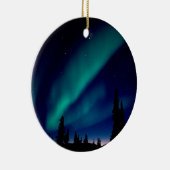 Natur zwingt Aurora Borealis Alaska Keramikornament (Rechts)