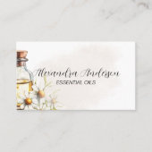 Natura Floral Chamomile Essenzielle Öle Farbe Visitenkarte (Vorderseite)