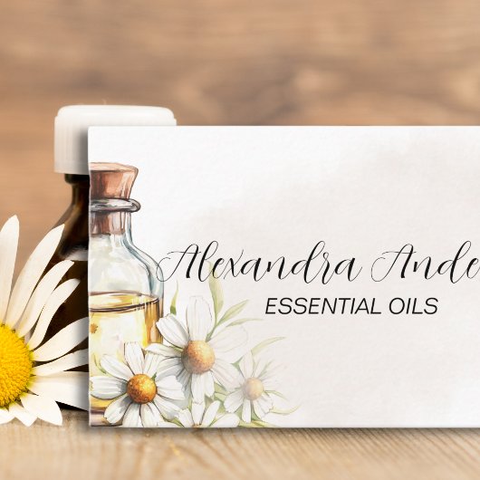 Natura Floral Chamomile Essenzielle Öle Farbe Visitenkarte