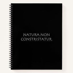 Natura non constristatur notizblock