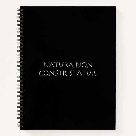 Natura non constristatur notizblock (Vorderseite)