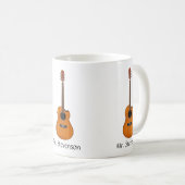 Natural Acoustic Guitar Tasse (VorderseiteRechts)