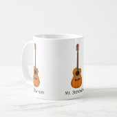 Natural Acoustic Guitar Tasse (Vorderseite Links)