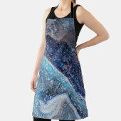 Natural Attraction 2 Blue Geode Abstract Apron Schürze (InSitu)