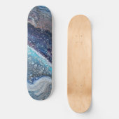 Natural Attraction 2 Blue Geode Skateboard Deck (Vorderseite)