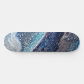 Natural Attraction 2 Blue Geode Skateboard Deck (Horizontal)
