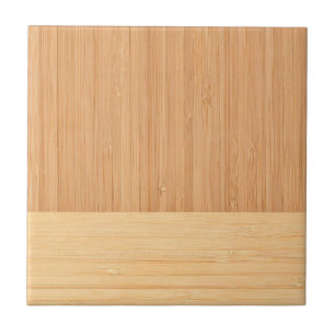 Natural Bamboo Border Wood Grain Look Fliese